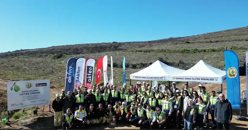 Tekirdağ Şarköy deki yanan ormana 10 bin fidan dikildi