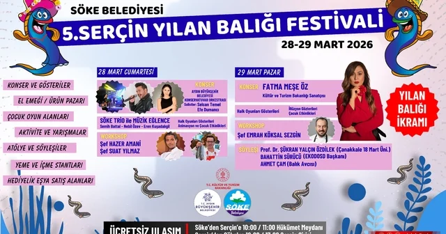 Söke de Yılan Balığı Festivali coşkusu başlıyor Aydın Haberleri