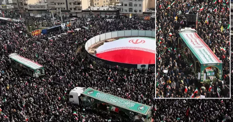 Tahran da Komutanlar İçin Cenaze Töreni