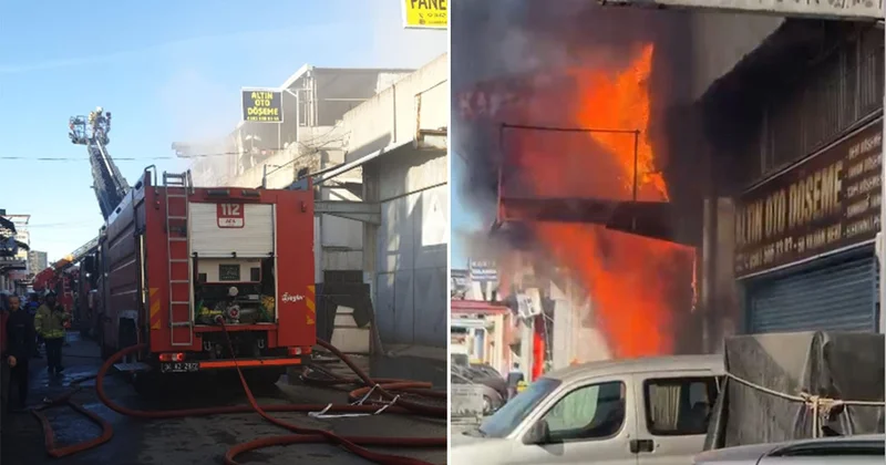 İstanbul da paniğe neden olan yangın