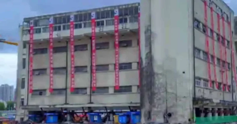 5 katlı bina ayaklandı, şehrin ortasında insan gibi yürüdü Sözcü Gazetesi