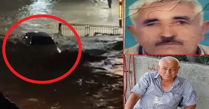 Osmaniye’de içinde 2 kişinin öldüğü otomobilin sele kapıldığı anlara ait görüntüler ortaya çıktı