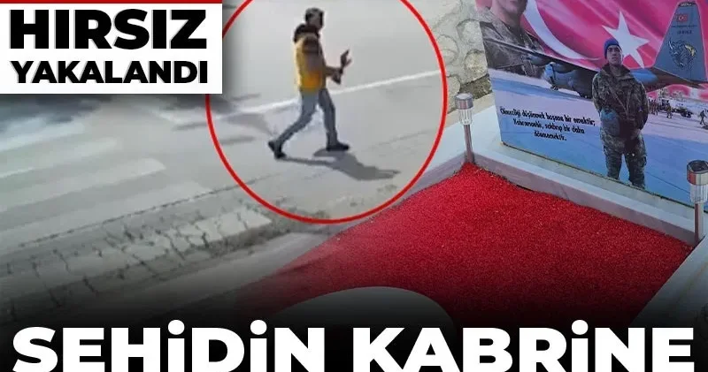 Şehit Piyade Komando Üsteğmen Tunahan Yavuz un kabrine büyük saygısızlık! Acılı annesi fark etti hırsız yakalandı