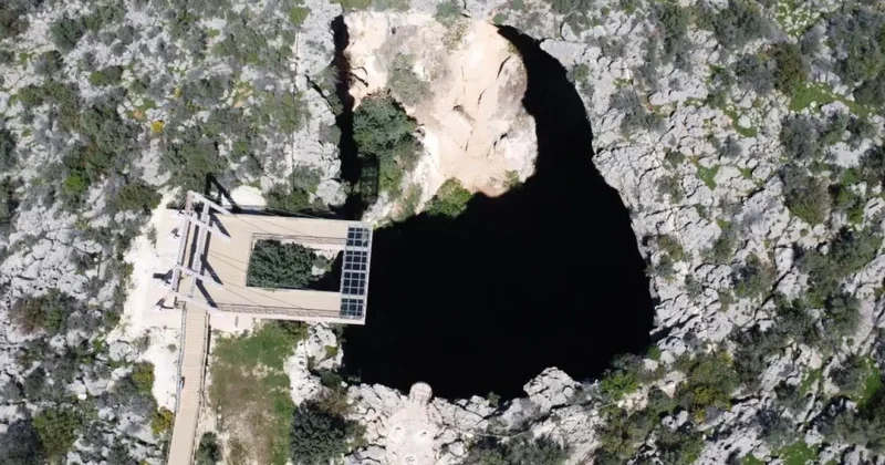 Cennet Obruğu ndan 13 yıl sonra su çıktı