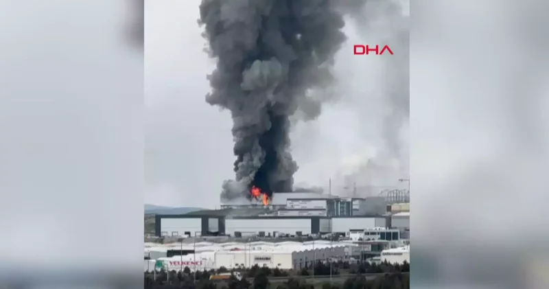 Yenimahalle de depoda yangın