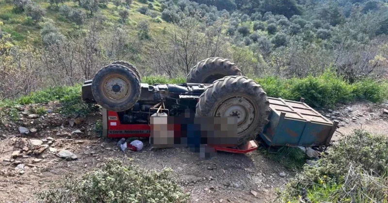 Manisa da devrilen traktördeki 3 kişi yaşamını yitirdi