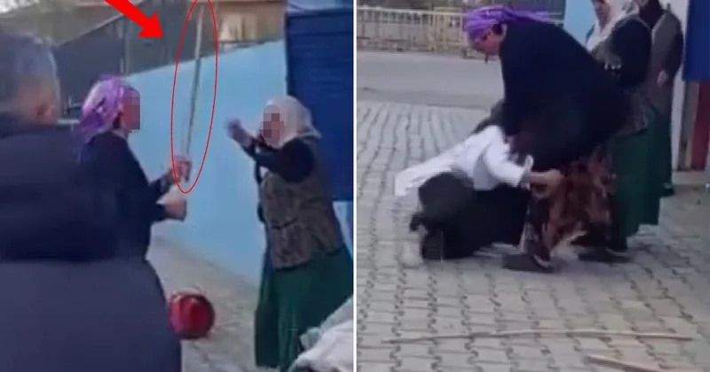 En olmadık yerde eline sopayı alıp önce camları kırdı sonra kadını dövdü