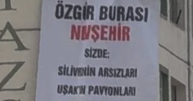 Özgür Özel in Nevşehir mitinginde vatandaştan pankartlı mesaj: Silivri nin arsızları VİDEO İZLE