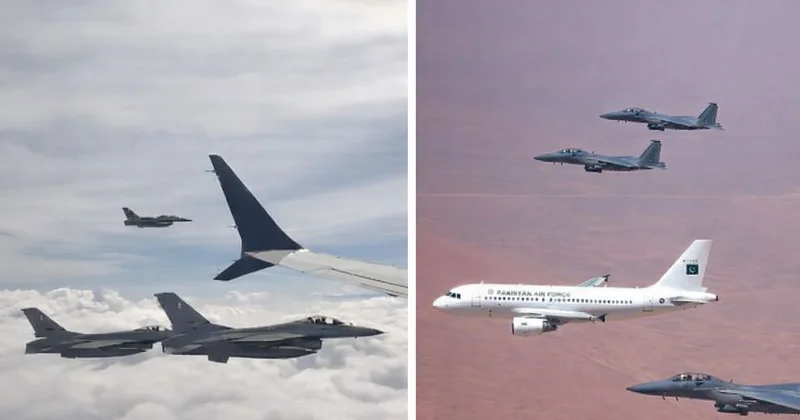 Pakistan semalarında ABD heyetine F 16’lı karşılama