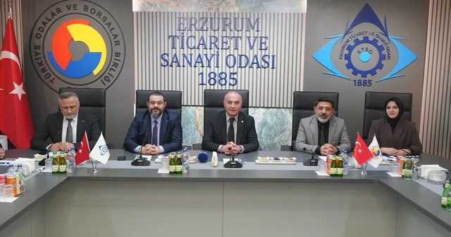 ERSİAD heyetinden ETSO ya ziyaret: Erzurum un stratejik önemi masaya yatırıldı Erzurum Haberleri