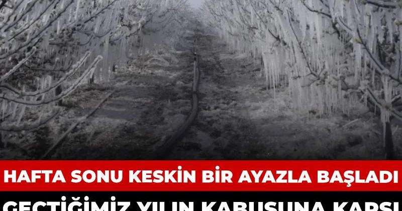 Meteoroloji geçtiğimiz yılın kabusuna karşı yine aynı uyarıyı yaptı: Hafta sonu keskin bir ayazla başladı