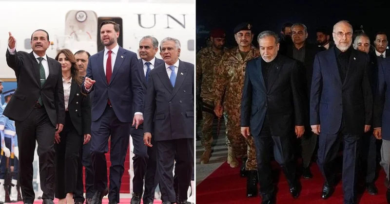 Pakistan dan ABD ve İran heyetine 2 farklı tavır! Birini takım elbise diğerini askeri üniforma ile karşıladı