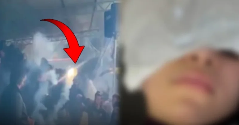 Tribünde maganda dehşeti: Meşale kız çocuğunun gözüne girdi! Sözcü Gazetesi