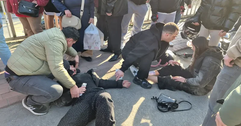 Zonguldak ta motosiklet, otomobile çarptı: 2 yaralı