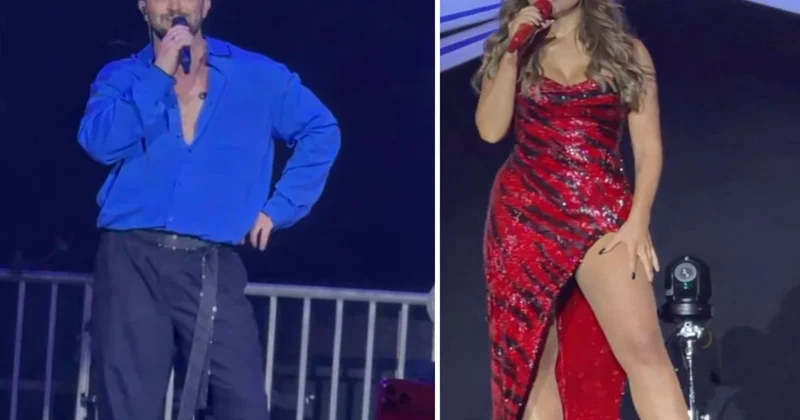 Murat Boz dan sahnede Hadise ye olay sözler: Böyle kıyafetler giyme benim karşımda