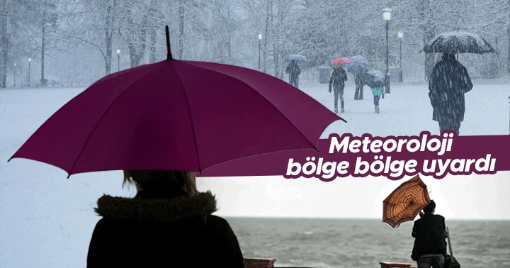 Meteoroloji den 14 il için sarı kodlu uyarı! Kuvvetli yağış, kar, fırtına ve çığ tehlikesine dikkat