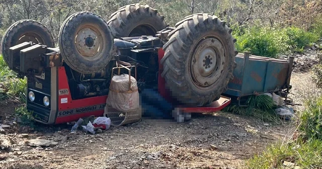 Devrilen traktördeki aynı aileden 3 kişi öldü Manisa Haberleri