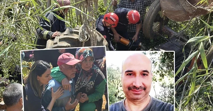 Antalya da emekli polisin feci ölümü! Devrilen traktörünün altında kaldı... Yakınları sinir krizi geçirdi