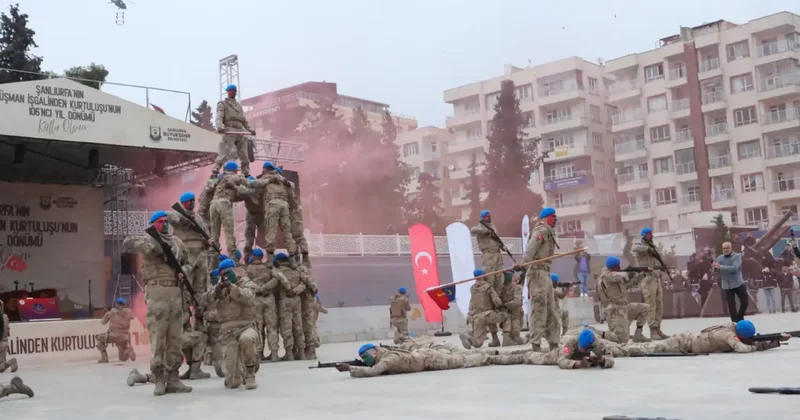 Urfa da coşkulu kurtuluş kutlaması