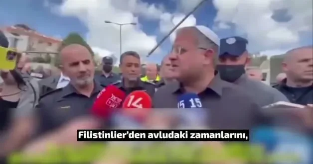 Kana susamışlığın böylesi! İsrailli Bakan Ben Gvir bu kez de Filistinliler den bunu istedi!