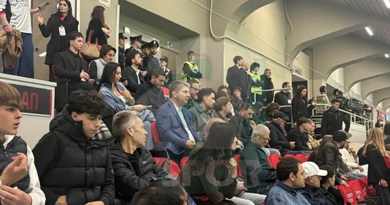 Hakan Safi, Milan Atalanta maçını izledi!