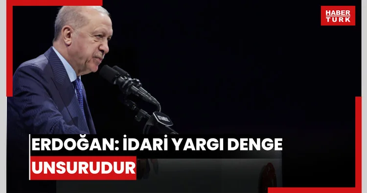 Erdoğan: İdari yargı denge unsurudur