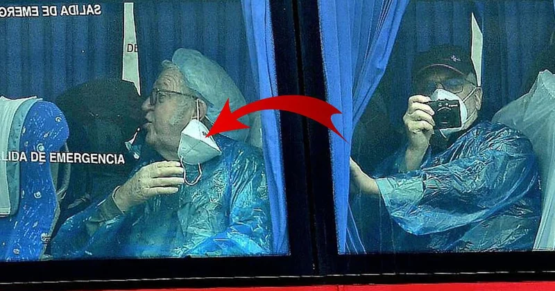 Hantavirüslü gemiden tahliye edilen yolcu maskesini çıkardı