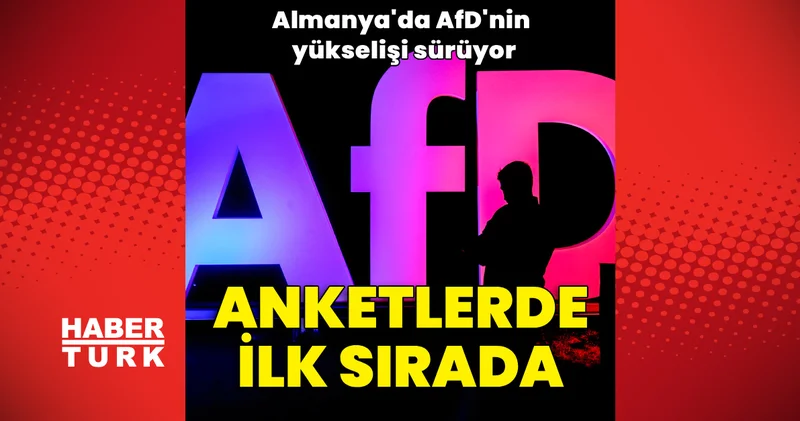 Almanya da bir ilk: Anketlerde AfD oyunu 5 puan artıdı, ilk sıraya yerleşti Dış Haberler