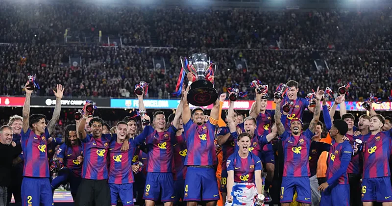 Avrupa nın 5 büyük liginde şampiyonluğunu ilan eden üçüncü takım Barcelona oldu