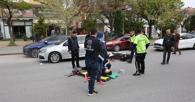 Duran otomobile çarptı, o anlar kameralara yansıdı: 1 yaralı Nevşehir Haberleri