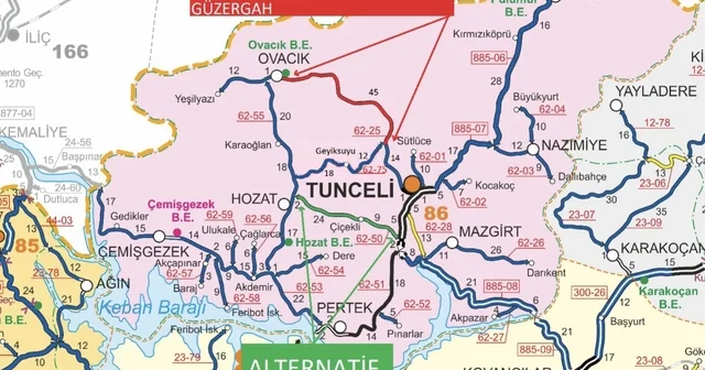 Tunceli Ovacık yolunda kontrollü patlatma Tunceli Haberleri
