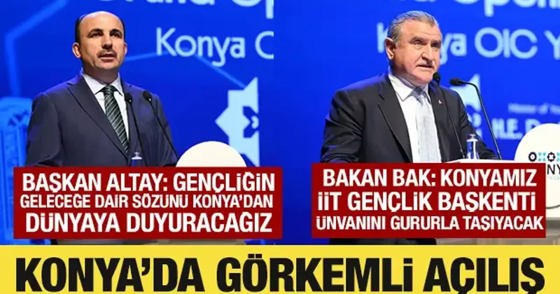 2026 İİT Gençlik Başkenti Konya da görkemli açılış