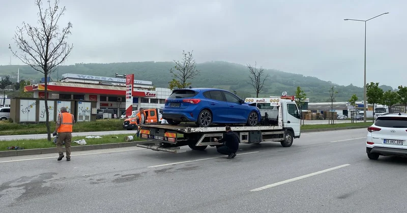 Samsun da Minibüsten İnerken Otomobil Çarptı: 1 Ölü