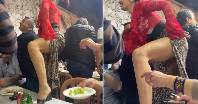 Tekirdağ daki düğünde renkli anlar yaşandı