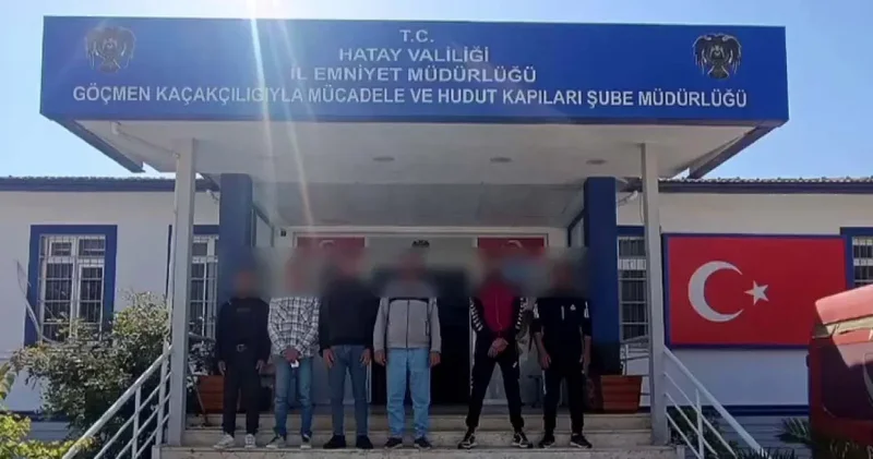 Yasa dışı yollarla Türkiye ye giren 6 düzensiz göçmen yakalandı