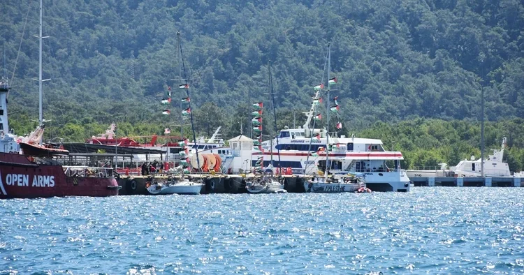 Sumud Filosu Marmaris’te