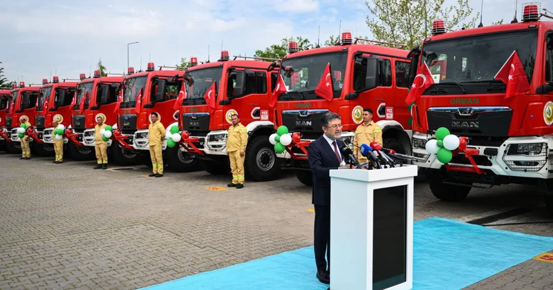Orman yangınlarıyla mücadelede yeni araçlar görev yerlerine uğurlandı