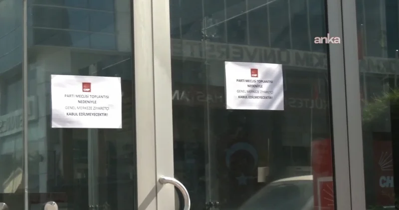 Son dakika: CHP Genel Merkezi ne ziyaretçi yasağı haberler Son dakika haberleri