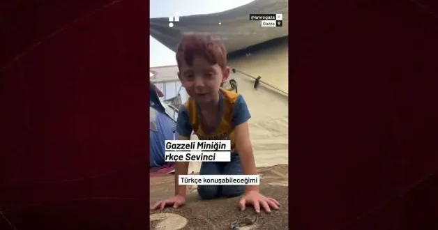Gazze’li miniğin Türkçe sözleri yürekleri ısıttı
