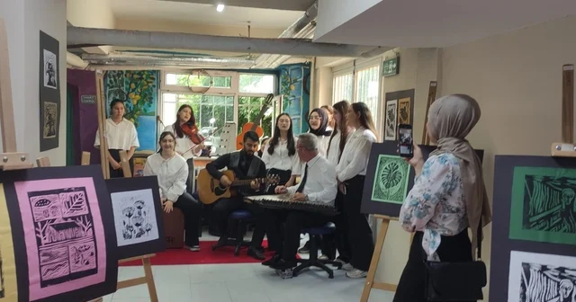 Devrek Hamidiye Anadolu Lisesinden şiir ve resim etkinliği Zonguldak Haberleri