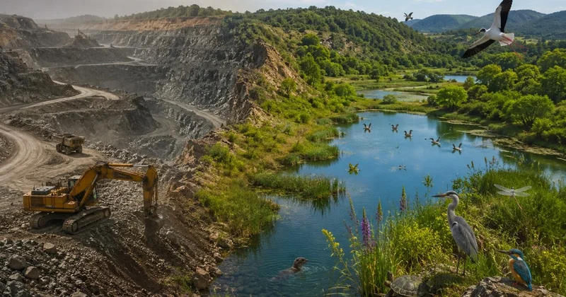 İş makineleri gitti doğa geri döndü: Terk edilmiş maden sahasında hayat yeniden başladı Sözcü Gazetesi