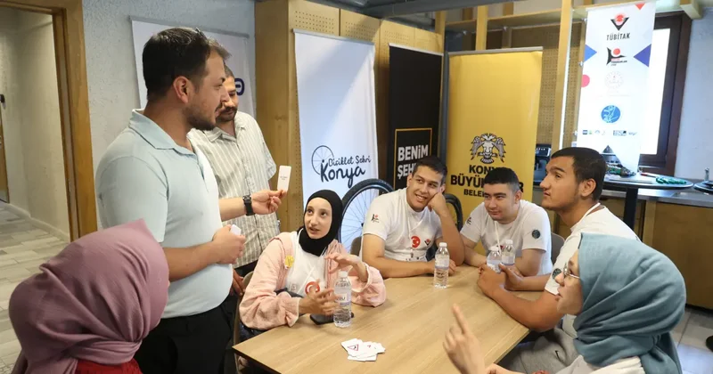 Özel öğrenciler Konya da bisikletin tarihi yolculuğuna çıktı