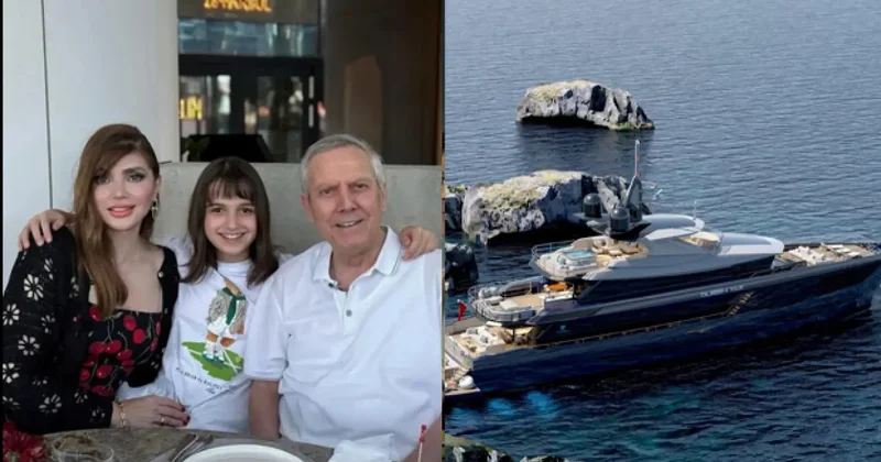 Aziz Yıldırım dan kızına yüzen saray! Queen Yaz adındaki dev yat denize indi