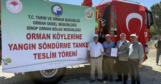 Durağan da orman köylerine su tankeri tahsis edildi Sinop Haberleri