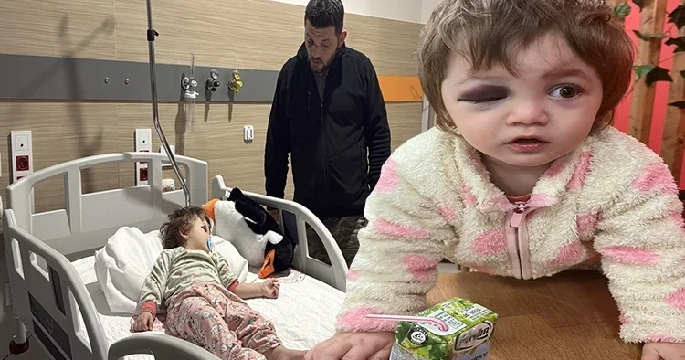Baba ile kucağındaki kızını darbetmişti… Sanık tahliye edildi