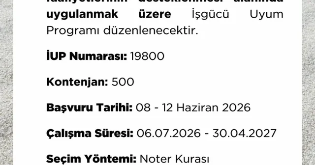 Niğde de 500 kişilik istihdam fırsatı Niğde Haberleri