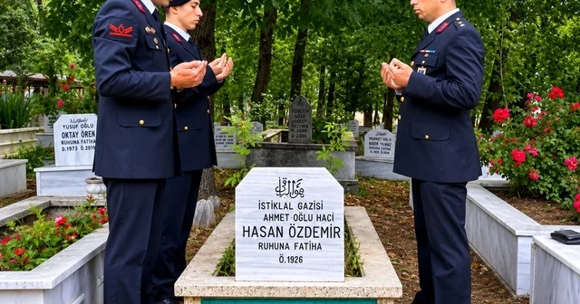 İstiklal Madalyalı gazilerin kabirleri jandarma tarafından yenileniyor Düzce Haberleri