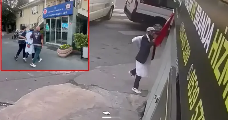 Kağıthane’de Türk bayrağını sökerek yere atan şüpheli yakalandı: Arada sırada kendimi kaybediyorum