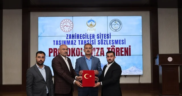 Ağrı da zahirecilik sektörüne yönelik yatırım için taşınmaz tahsis edildi Ağrı Haberleri Habertürk Yerel Haberler