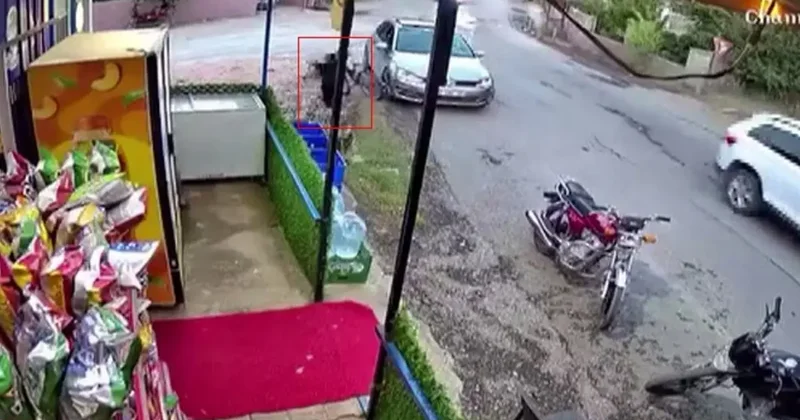 Çocuğun 3 metrelik kuyuya düştüğü korku dolu anlar kamerada